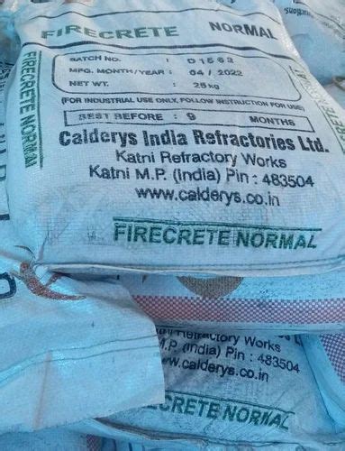 Calderys Firecrete Normal Castables, Grade: Technical Grade, Packaging ...