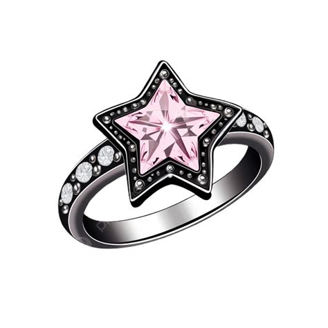 The Pink Star Diamond Ring Transparent Background, Ring, Gold, Diamond ...