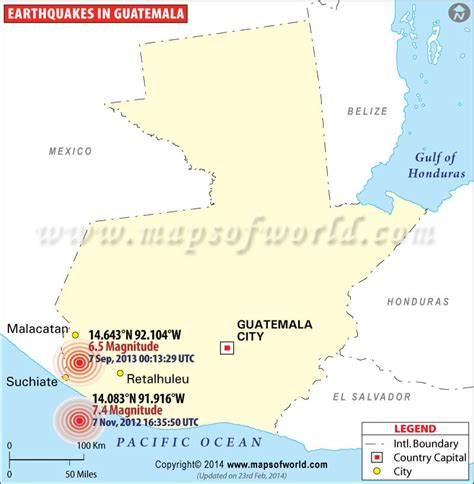 Earthquakes in Guatemala | Areas affected by Earthquacks in Guatemala