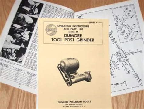 DUMORE Series 44 Hand Tool Post Grinder 8171 Instructions and Parts Manual - Ozark Tool Manuals ...