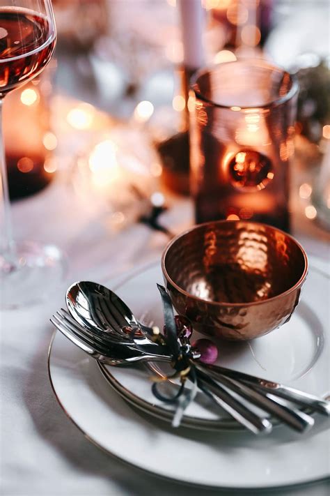 HD wallpaper: Christmas table decorations, table set, pink, holiday, glamour | Wallpaper Flare