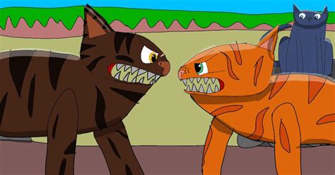 Tigerstar and Firestar Facing Off by DragonGirlRoar on DeviantArt