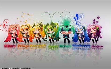 Airy's Blog: Rainbow Miku | Cute anime chibi, Anime chibi, Hatsune miku