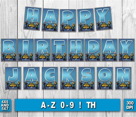 Fortnite Birthday Banner Fortnite Digital Birthday Banner