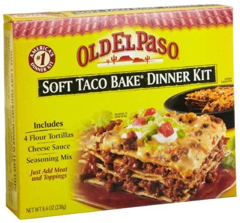 Old El Paso (4) Soft Taco Bake Dinner Kit, 8.4-Ounce « Holiday Adds ...