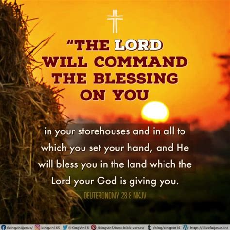 The Lord will Command the Blessing - I Live For JESUS