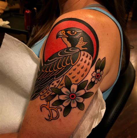 falcon tattoo by dave wah at stay humble tattoo company in baltimore ...