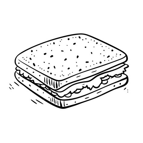 Premium AI Image | a drawing of a sandwich with cheese and bacon on it generative ai