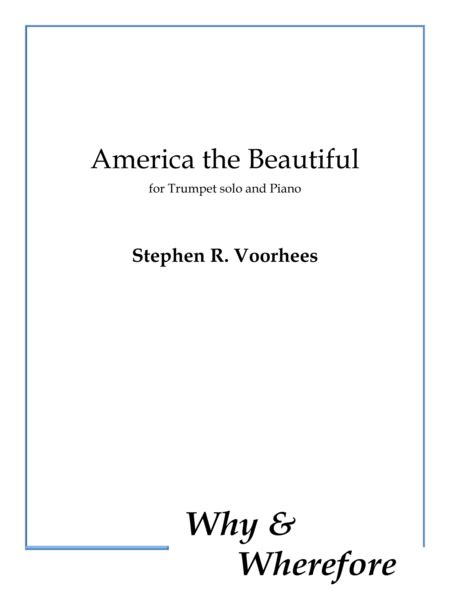 America the Beautiful Sheet Music | Stephen R. Voorhees | Instrumental Duet