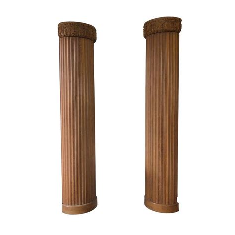 Carved Wood Columns - 99 For Sale on 1stdibs