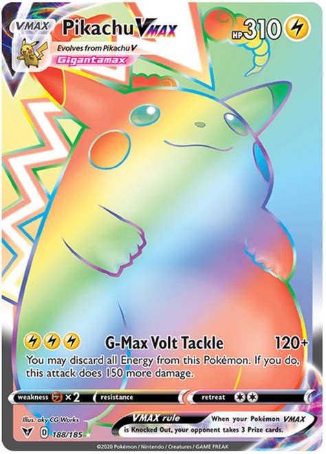 Pikachu VMAX - Vivid Voltage #188 Pokemon Card