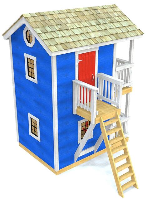 Two Story Playhouse, Playhouse Plans, Cubby Houses, Play Houses, Ship Ladder, Shed Windows ...