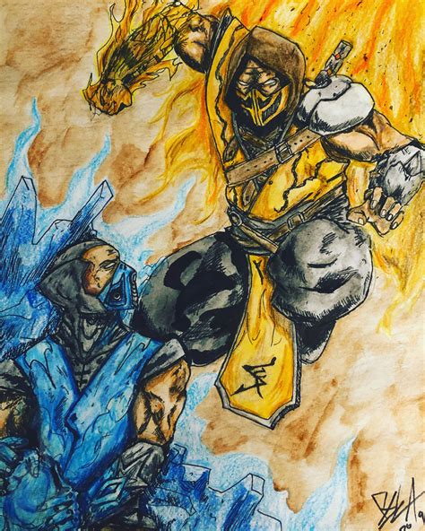 Scorpion vs Sub- Zero by RomanGzz4 on DeviantArt