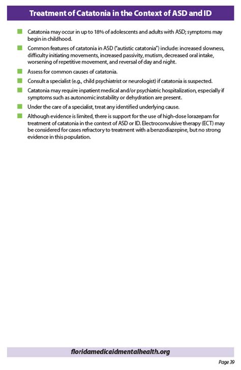 2019 Treatment of Catatonia in the Context of ASD & ID - Florida Program for Behavioral Health ...