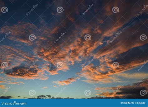 Beautiful Atmosphere of the Sky at Sunset Stock Image - Image of bright ...