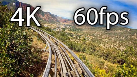 Alpine Coaster on-ride 4K POV @60fps Glenwood Caverns Adventure Park ...