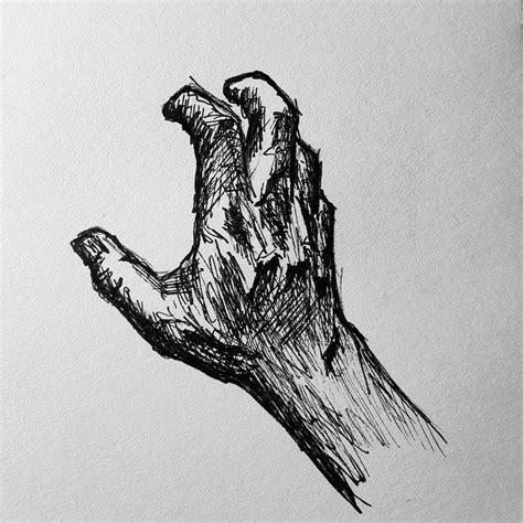 Grasping hand sketch by ClerkArt on DeviantArt