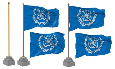 International Maritime Organization, IMO Flag Waving Different Style ...