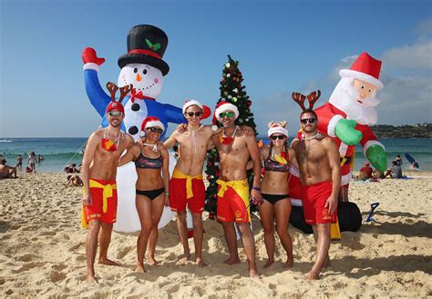 Christmas Decorations at Bondi Beach