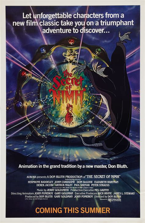 The Secret of NIMH (#2 of 4): Mega Sized Movie Poster Image - IMP Awards