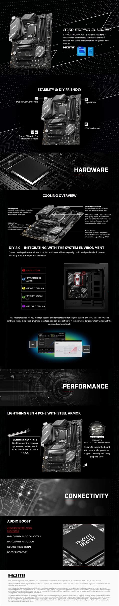 MSI B760 GAMING PLUS WIFI LGA1700 ATX Motherboard - Buy Now