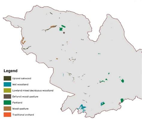 distribution of woodland habitats on the Priority Habitat Inventory as... | Download Scientific ...