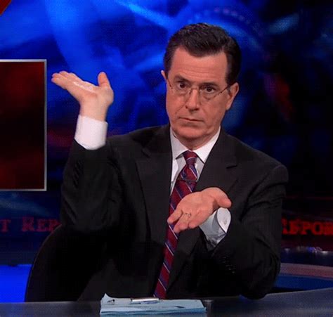 The Colbert Report | Clapping gif, How to memorize things, Colbert