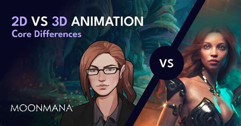 Difference between 3d and 2d Animation | Moonmana