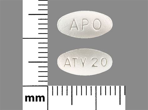 Pill Finder: APO ATV20 White Elliptical / Oval - Medicine.com