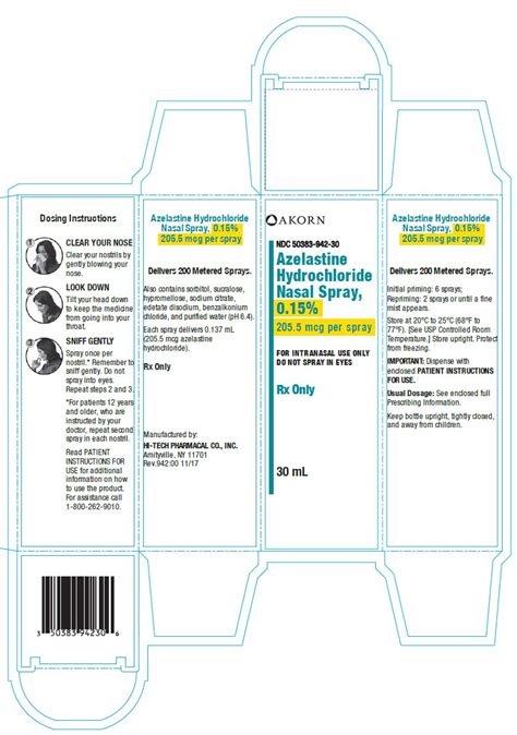 Azelastine Hydrochloride (Akorn): FDA Package Insert, Page 5