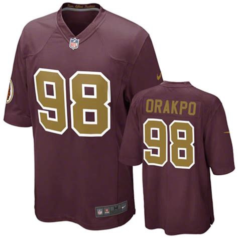 Nike Brian Orakpo Washington Redskins Youth Alternate Burgundy ...