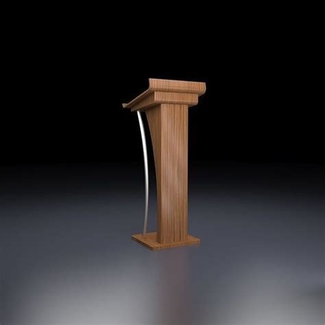 Podium wooden 3D model | CGTrader