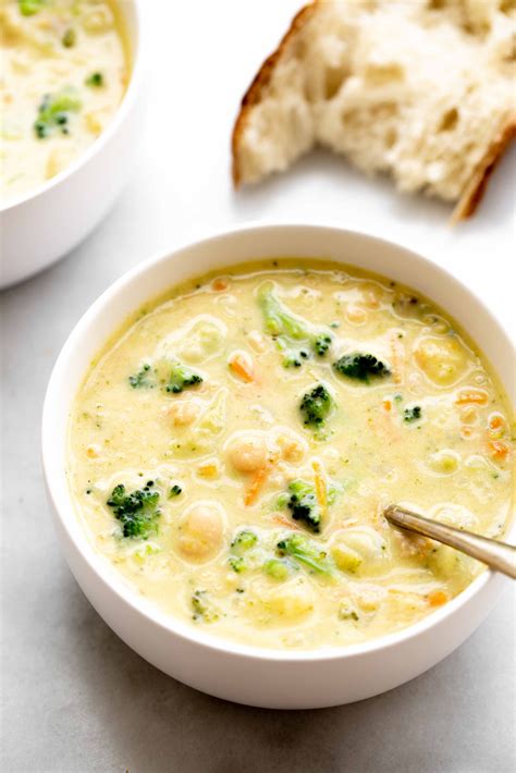 The Best Broccoli Cauliflower Cheese Soup - Modern Minimalism