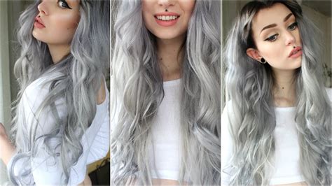 How to: Dark Grey/Silver & Black Roots | Evelina Forsell - YouTube