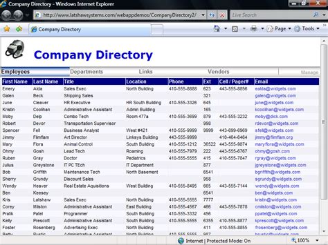 Company Directory Free Download and Review