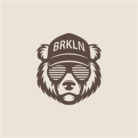 Premium Vector | Cool bear logo vector image