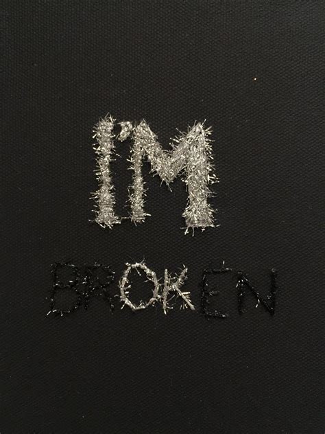 I'm Broken Art I'm Ok Art Hand Embroidery Art | Etsy in 2021 | Hand embroidery art, Embroidery ...