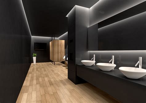 commercial toilet design | Office bathroom design, Restroom design ...