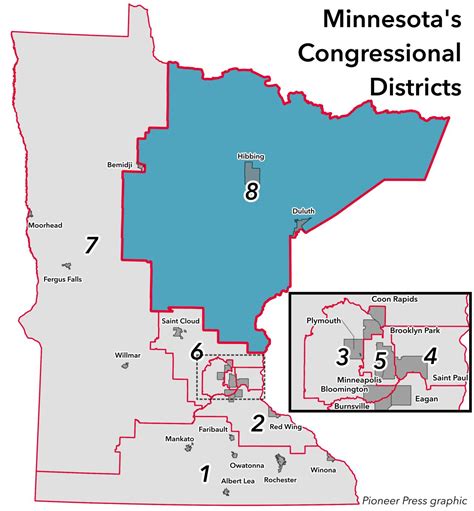 8th Congressional District locator – Twin Cities