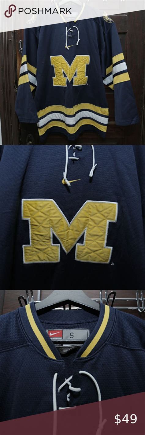 Nike Michigan Wolverines Hockey Jersey | Clothes design, Mens shirts, Long sleeve tees