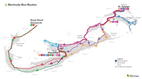 Bermuda bus routes | Bermuda, Bus route schedule, Bus map