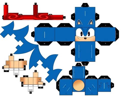 Sonic Papercraft - aquarium zubehör