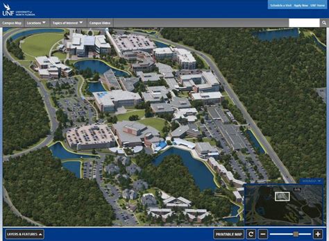 University of North Florida Campus Map | Campus map, Astronomy, Campus