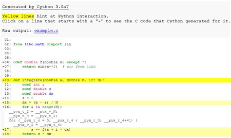 Faster code via static typing — Cython 3.1.0a0 documentation