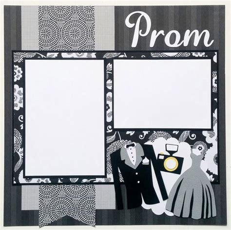 Prom scrapbook page Scrapbook prom High school prom Prom