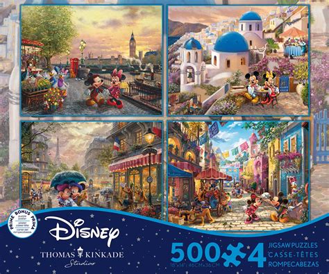 4 in 1 Thomas Kinkade Disney Travel, 500 Pieces, Ceaco | Puzzle Warehouse