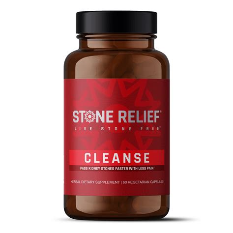 Buy Stone Relief CLEANSE - Natural Kidney Stone Expulsive & Pain Reliever - 60 Capsules - Herbal ...