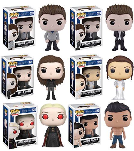 Funko POP Twilight Jane Volturi, Edward Cullen, Edward Cullen Tuxedo ...