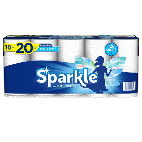 Sparkle Pick-A-Size Paper Towels, 10 Double Rolls - Walmart.com