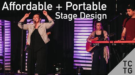 Affordable and Portable Church Stage Design - YouTube